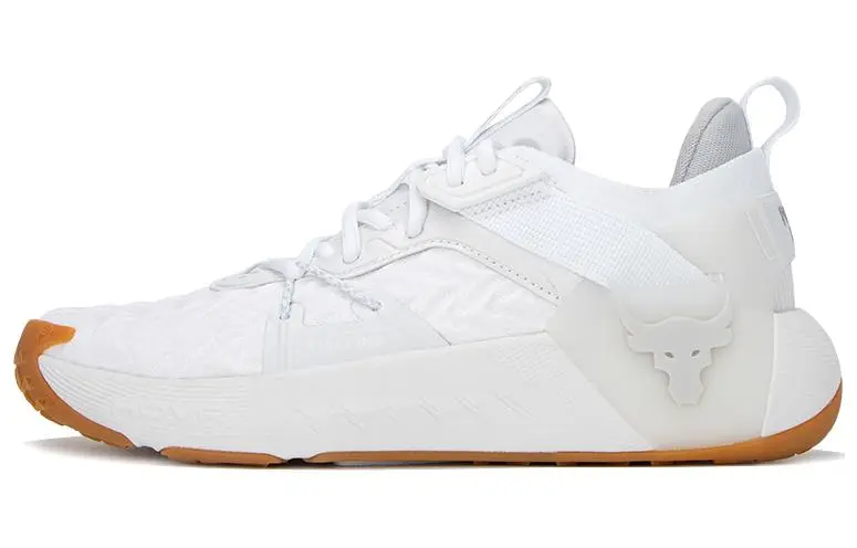 Under Armour Project Rock 6 Comfortable Low top Training Shoes Men's Gray White