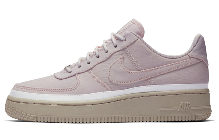 Женские кроссовки Nike Air Force 1 07 (серо-розовый) — Серыйрозовый — фото 1