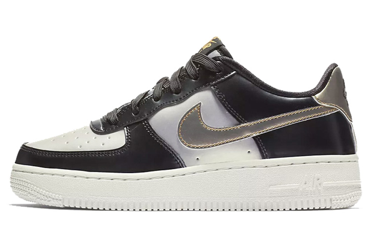Кеды Nike NikeAir Force 1 GS (золотой / черный)