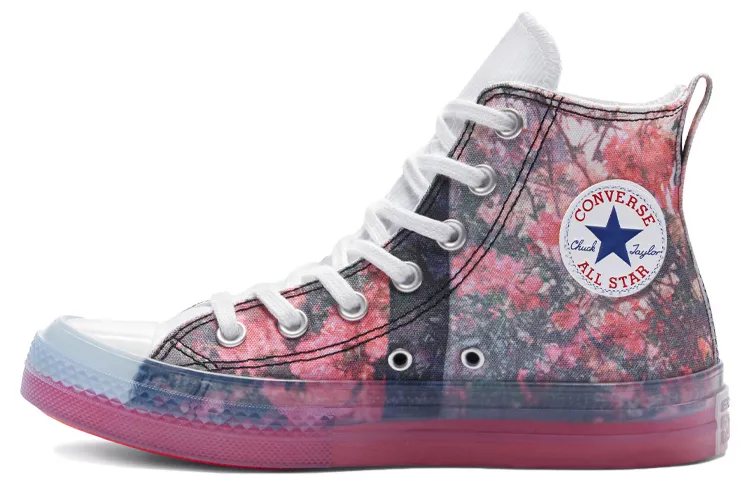 Converse x Shaniqwa Jarvis 1970s Floral High top Canvas Shoes Unisex Black Pink