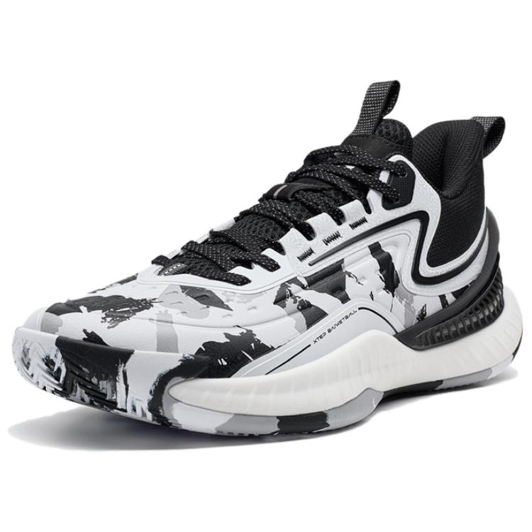 XTEP Jie Ao 2 Comfortable And Trendy Wear resistant And Lightweight Low top Basketball Shoes Men’s White Black