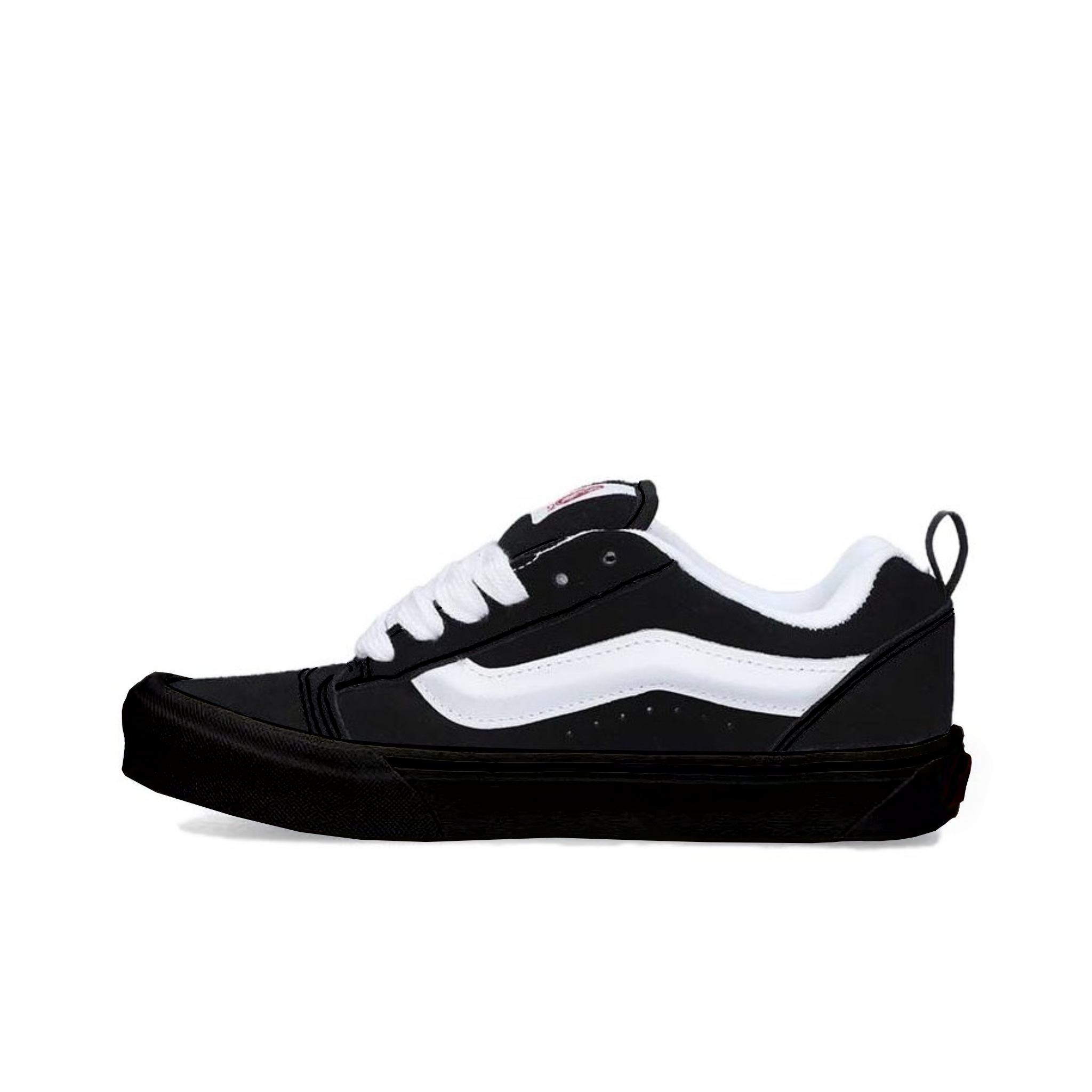Vans Knu Skool Slip Resistant Abrasion Resistant Low top Skateboard Shoes Unisex Black White