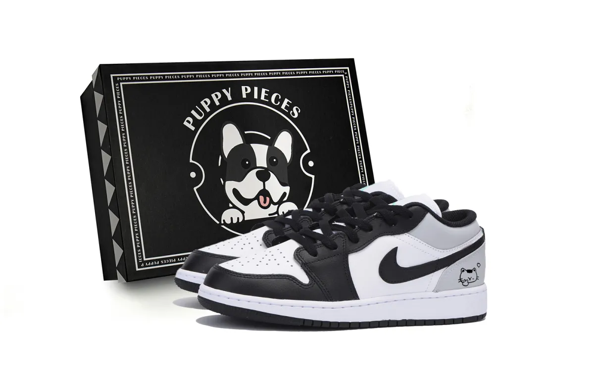Jordan Air Jordan 1 Abrasion Resistant Low top Vintage Basketball Shoes Men's Dark Gray