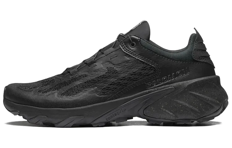 SALOMON Speedverse Leather Comfortable Breathable Low top Hiking Shoes Unisex Black