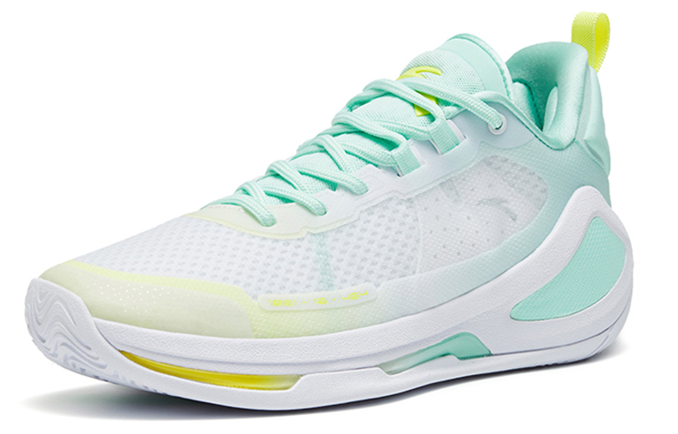 Anta Alien 3 SE Abrasion Resistant Low top Performance Basketball Shoes Men’s White Green Yellow