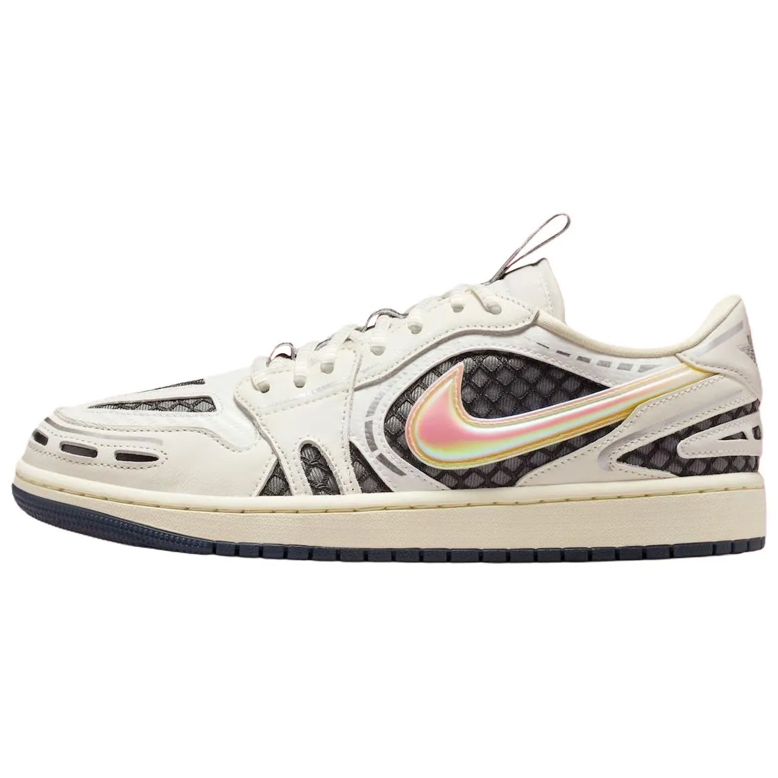 Jordan Air Jordan 1 Low top Vintage Basketball Shoes Women's White Gray