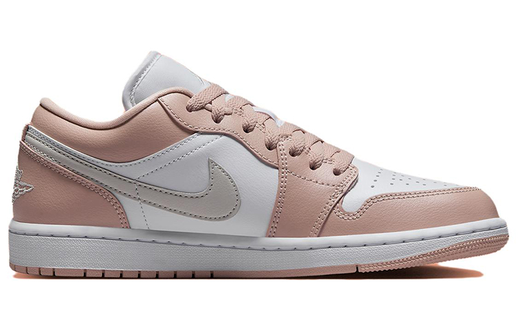 Jordan Air Jordan 1 Vintage Basketball Shoes Unisex Low Top White/Pink