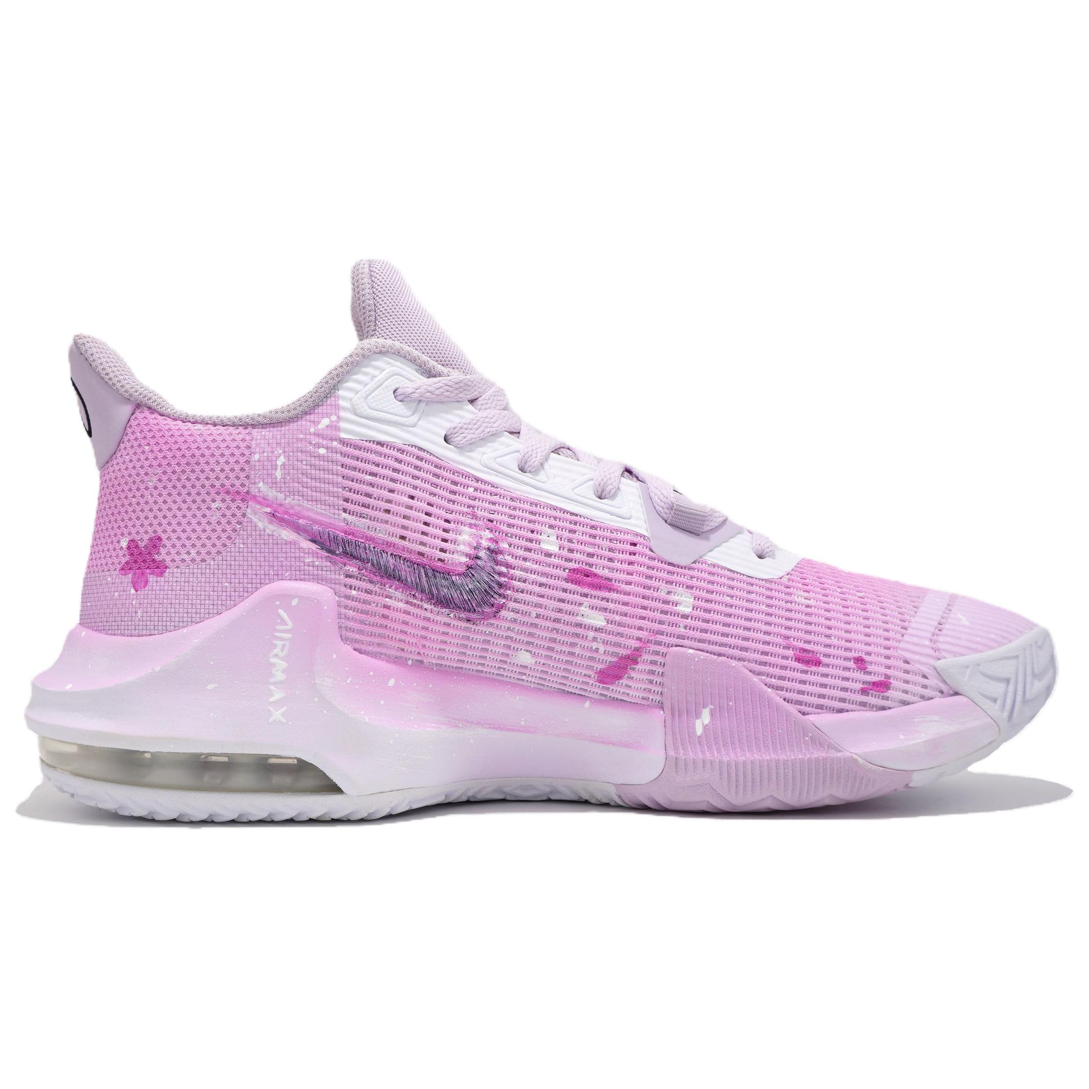 Nike Air Max Impact 3 Cherry Blossom Season Slip Resistant Abrasion Resistant Low top Basketball Shoes Unisex