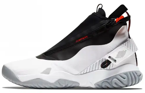 Jordan Proto React Z comfortable shock-absorbing anti-slip high-top basketball shoes men's black and white