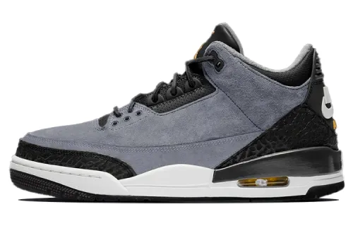 Jordan Air Jordan 3 Batman Cushioning Slip Resistant Abrasion Resistant Mid top Vintage Basketball Shoes Men's