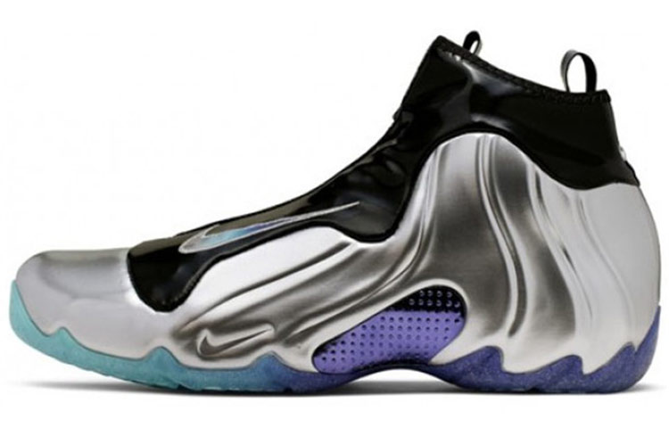 Nike Air Flightposite \"china hoop dreams\" Feng Yi Street Dance Wind Thunder Steel Warrior High Top Retro Basketball Shoes Men and Women Silver