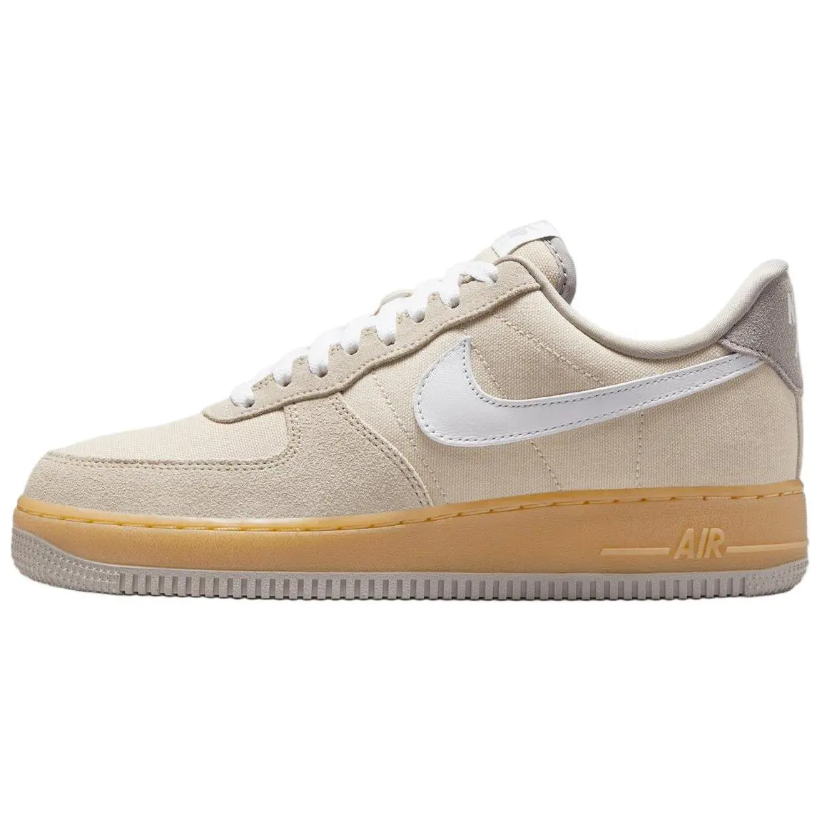 Nike Air Force 1 Low '07 Suede Canvas Khaki Women's