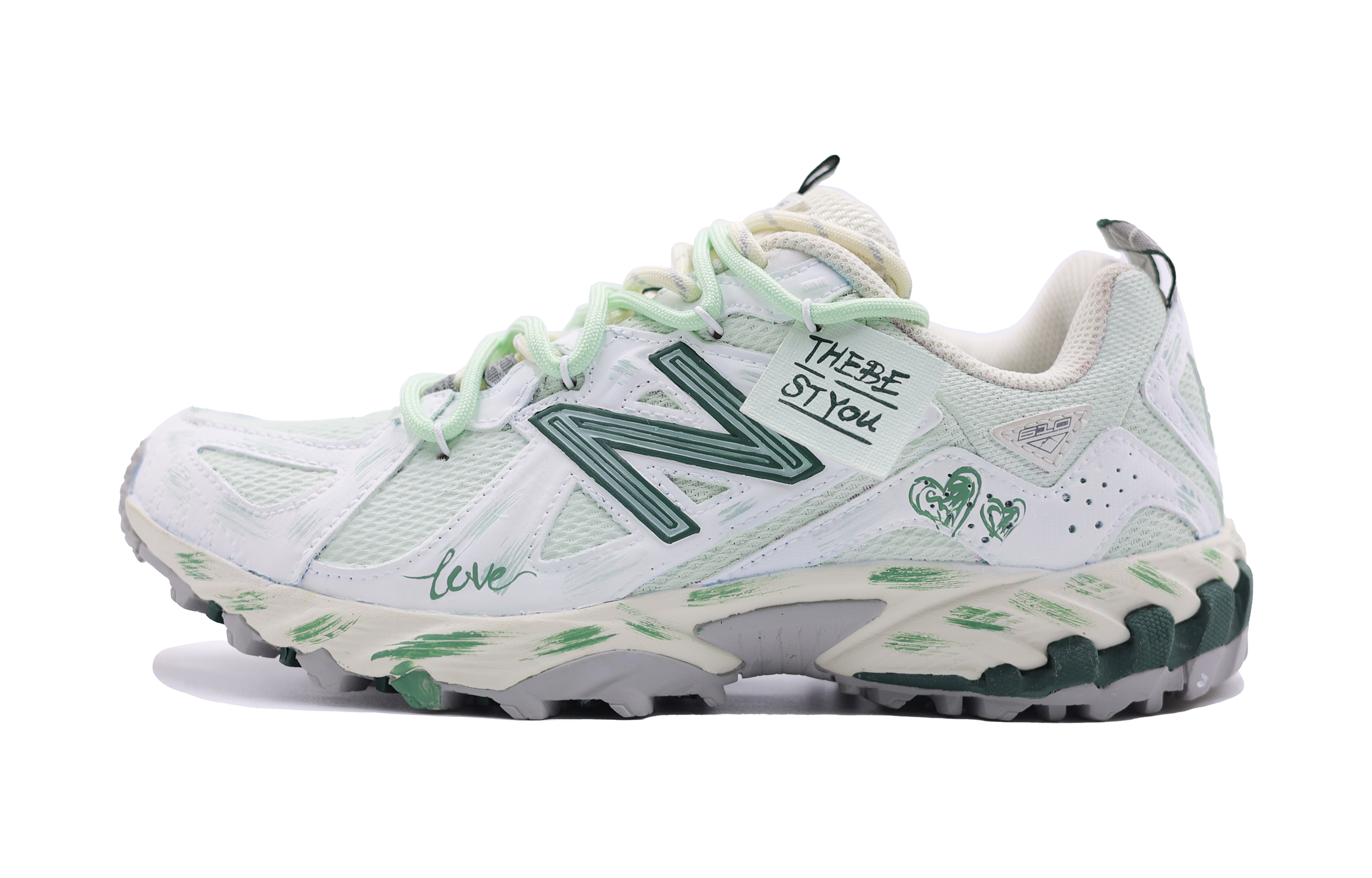 New Balance 610T Tiffany Cushioning, Wear Resistant Low top Hiking Shoes Unisex Light Green