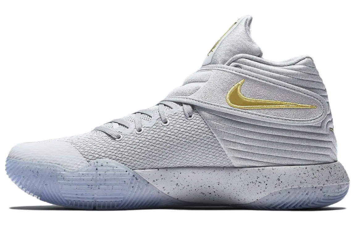 Nike Kyrie 2 'Battle Grey' Irving 2 Cushioning Slip Resistant Cushioning Slip Resistant Mid top Basketball Shoes Men's