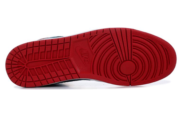 Мужские кроссовки Jordan Air Jordan 1 Mid Gym Red/Black-Dark Sea (красно-черные) — фото 6