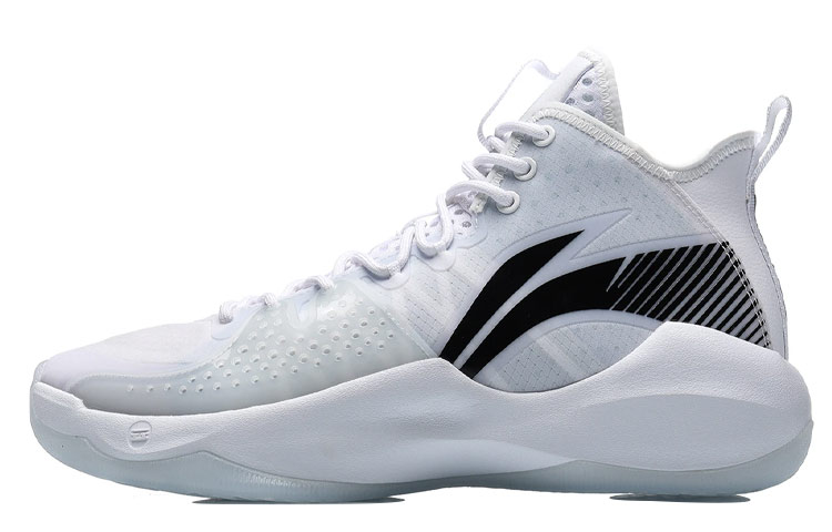 Li Ning Combat Hi Basketball Shoes Men’s Mid Top White/Black