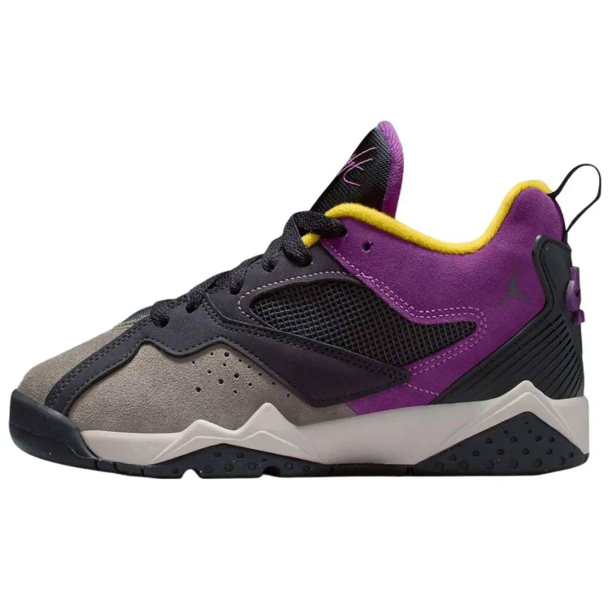 Jordan MVP 92 Comfortable And Lightweight Mid top Vintage Basketball Shoes Men's Gray Black