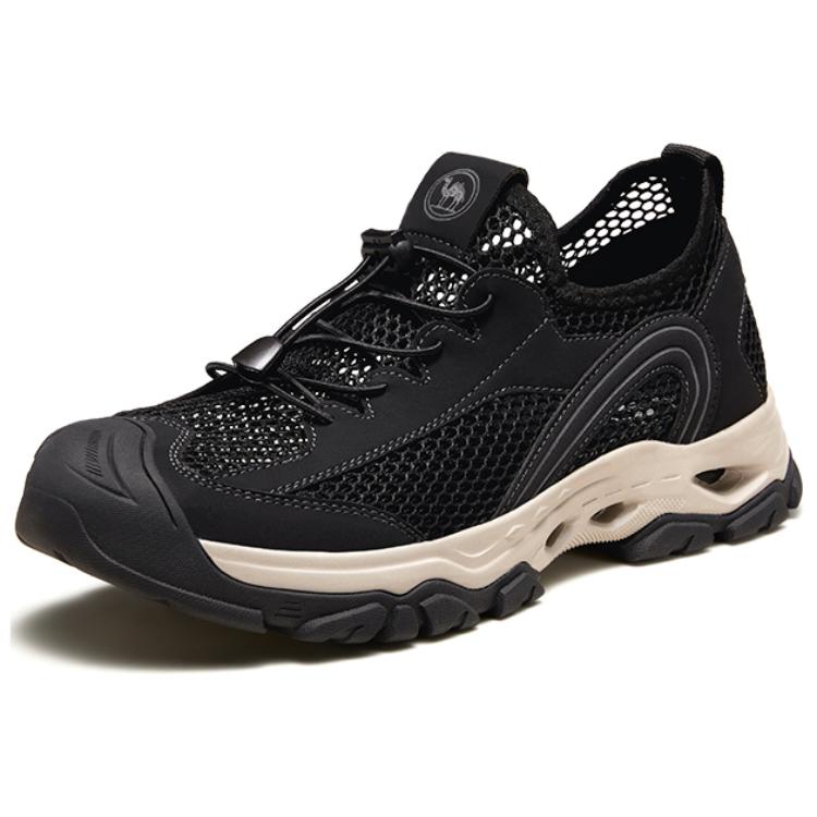CAMEL Comfortable And Breathable Slip Resistant Abrasion Resistant Low top Hiking Shoes Men’s Black