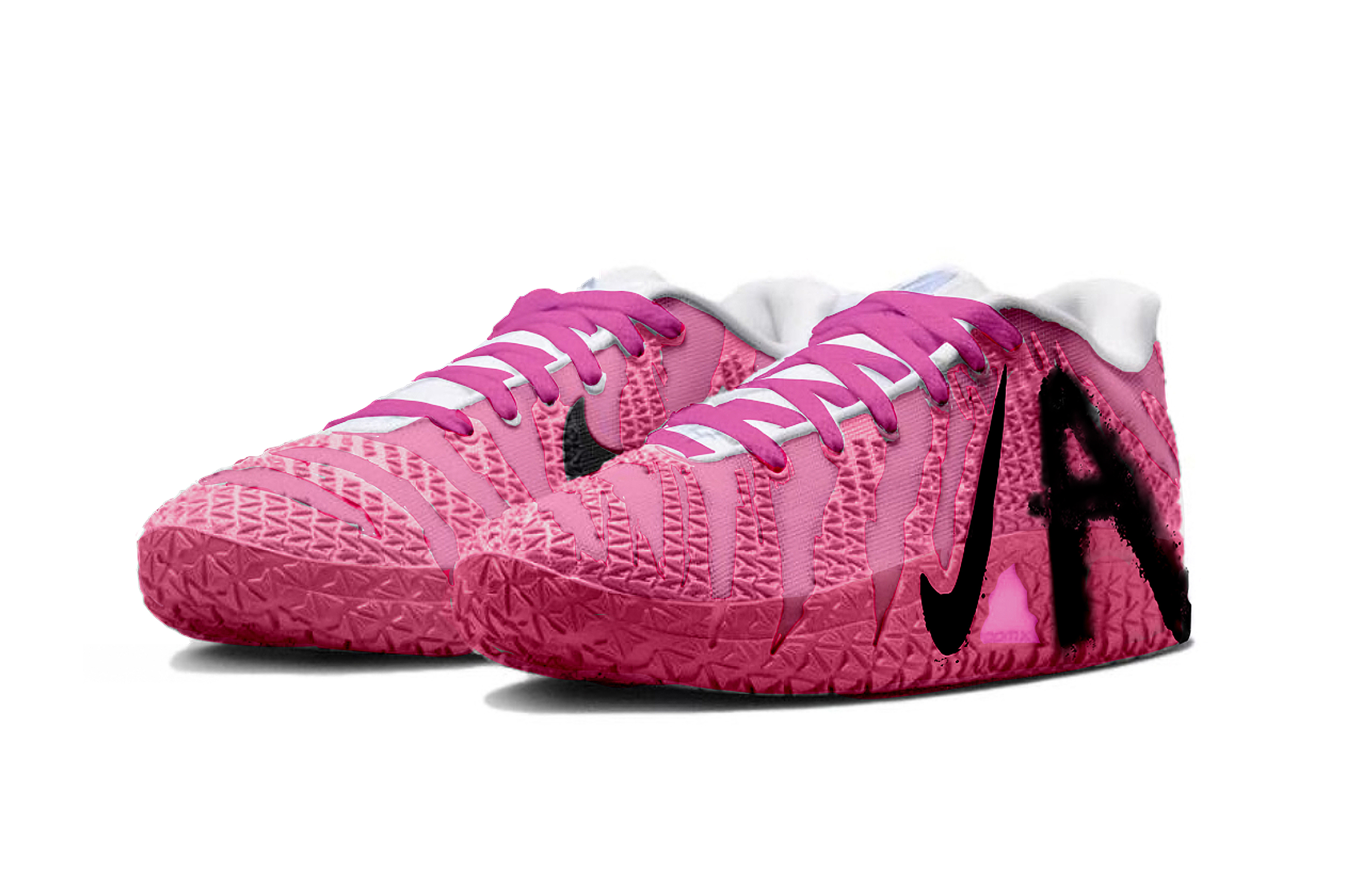 Nike Ja Morant 3 Neon Breathable Low top Basketball Shoes Men’s Pink
