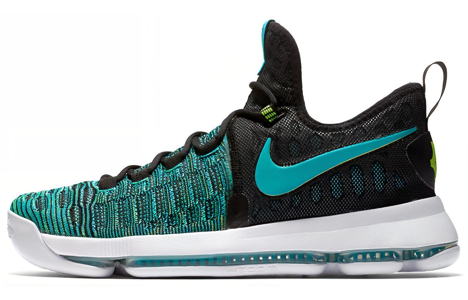 Nike KD 9 Birds of Paradise Sports Comfortable Shock Absorbing Anti-Slip Low Top Basketball Shoes Men's Green