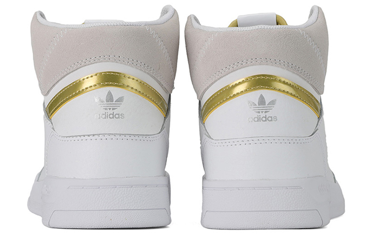 Женские кеды adidas originals Drop Step Xlt (бело-желтые) — фото 4