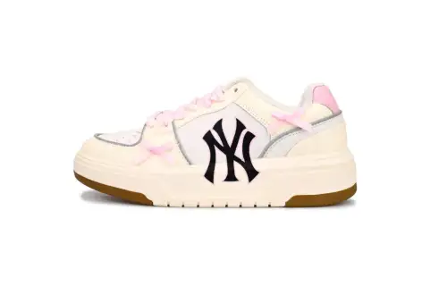 MLB Chunky Liner Low top Skateboard Shoes Unisex Pink White