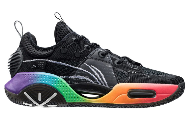Li Ning All City 9 V1.5 Textile, Synthetic Leather, TPU Cushioning Slip Resistant Abrasion Resistant Coverage Support