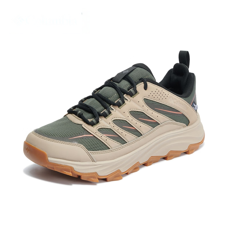 Columbia Hiking Slip Resistant Abrasion Resistant Low top Hiking Shoes Men’s Dark Khaki