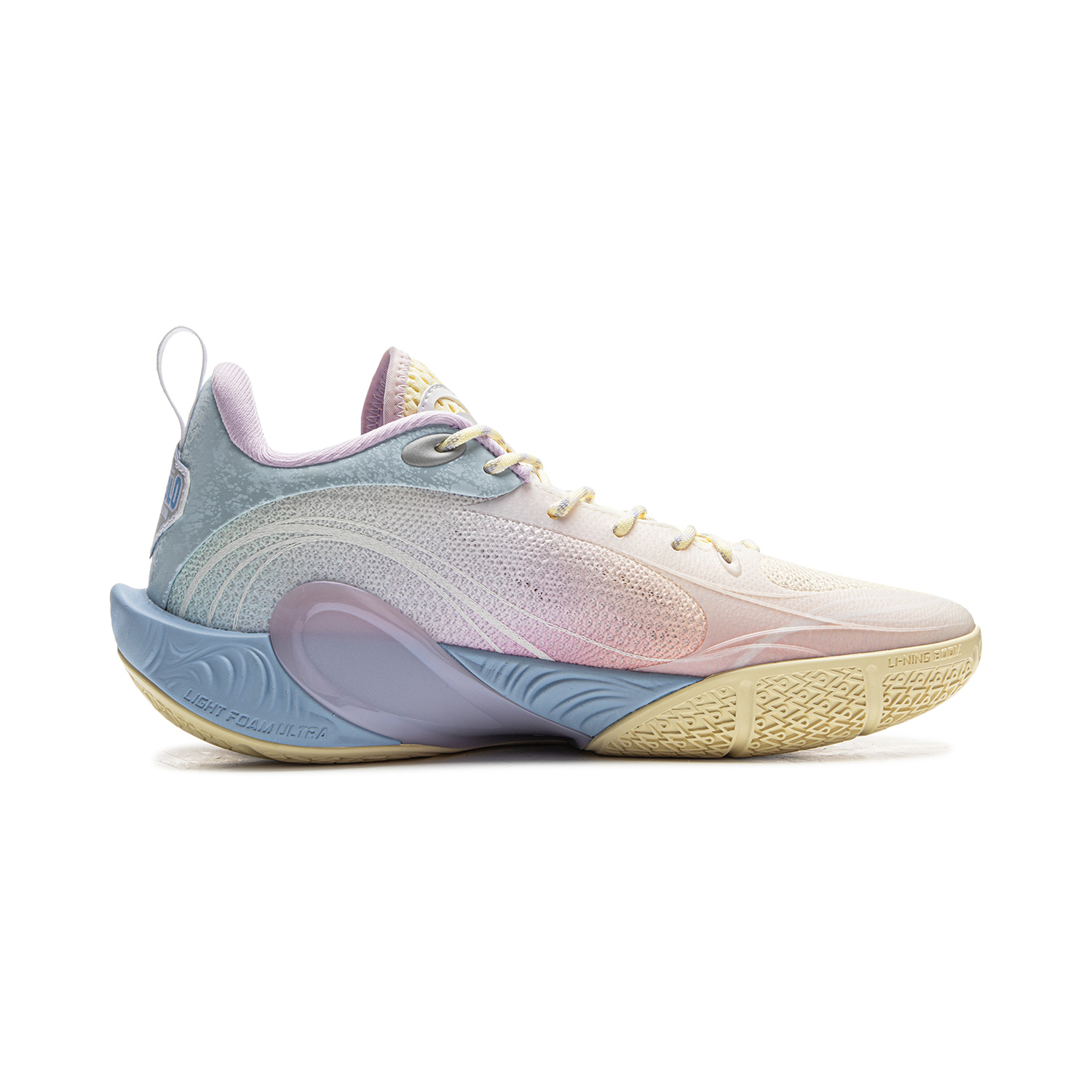 Li Ning DLO1 Cushioning Rebound Grip Low top Basketball Shoes Men’s Yellow Blue
