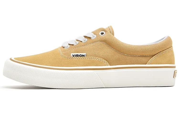 Vision Street Wear Trainers Plus Abrasion Resistant Low top Skateboard Shoes Unisex Khaki