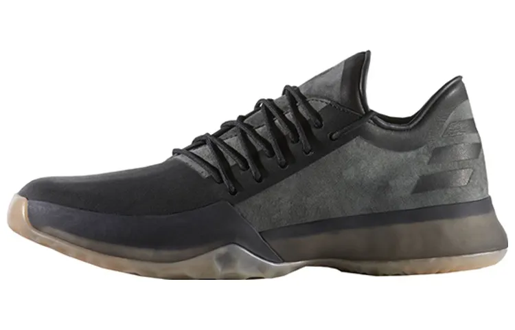 Adidas Harden Vol.1 Milled Leather Low top Basketball Shoes Unisex Black
