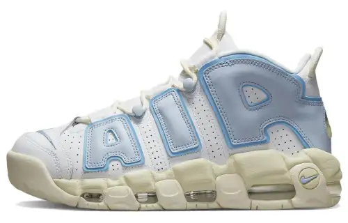 Nike Air More Uptempo Basketball Shoes Women's Low Top White Blue
