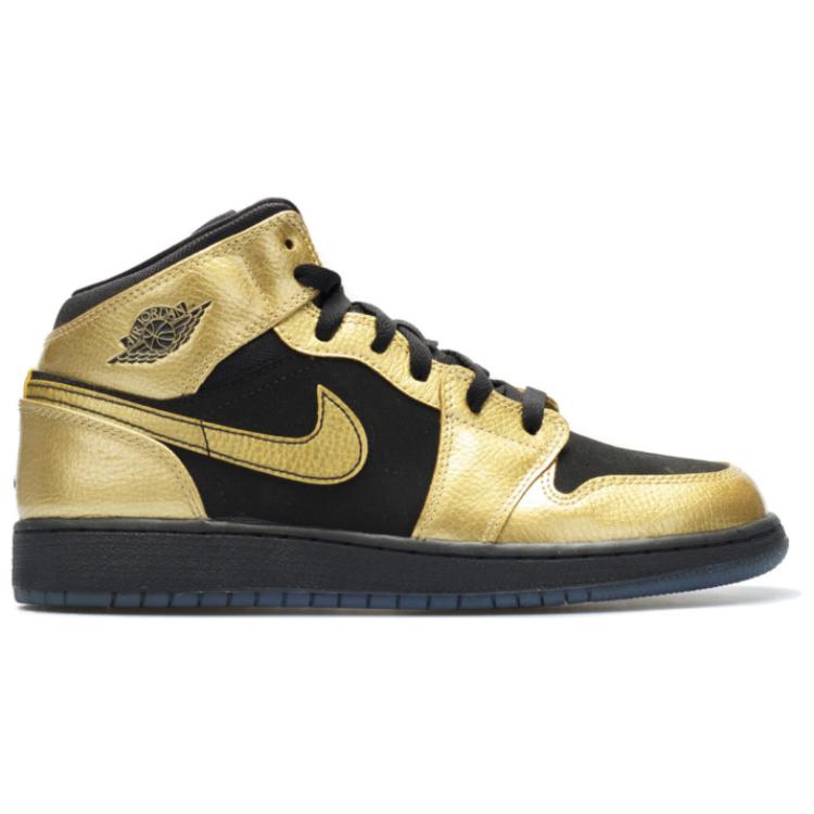 Air Jordan 1 Mid Bg ‘Metallic Gold Coin’ Gs