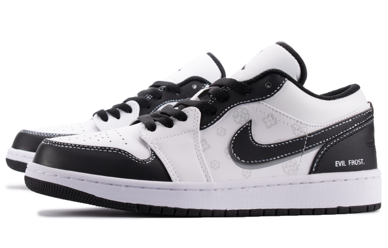 Jordan Air Jordan 1 Slip Resistant, Abrasion Resistant, Lightweight Low top Vintage Basketball Shoes Men’s Black White