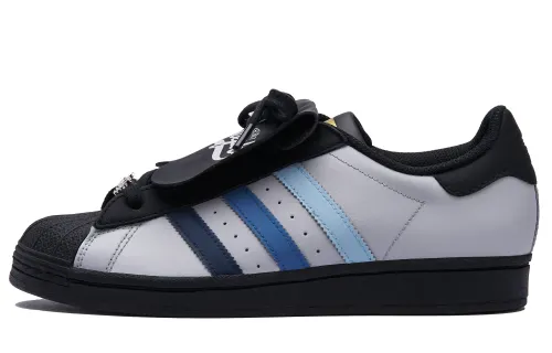 Adidas Originals SUPERSTAR Slip Resistant Abrasion Resistant Low top Skateboard Shoes Unisex Black Gray