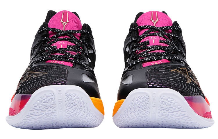 XTEP Monster 3.0 Mid top Performance Basketball Shoes Men’s Black Purple