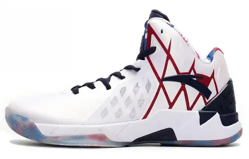 Anta KT1 comfortable fabric synthetic leather shock-absorbing anti-slip wear-resistant mid-top basketball shoes men's white black red