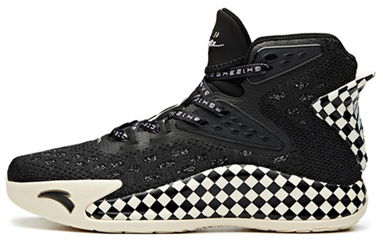 Anta KT5 High top Performance Basketball Shoes Men's Black White