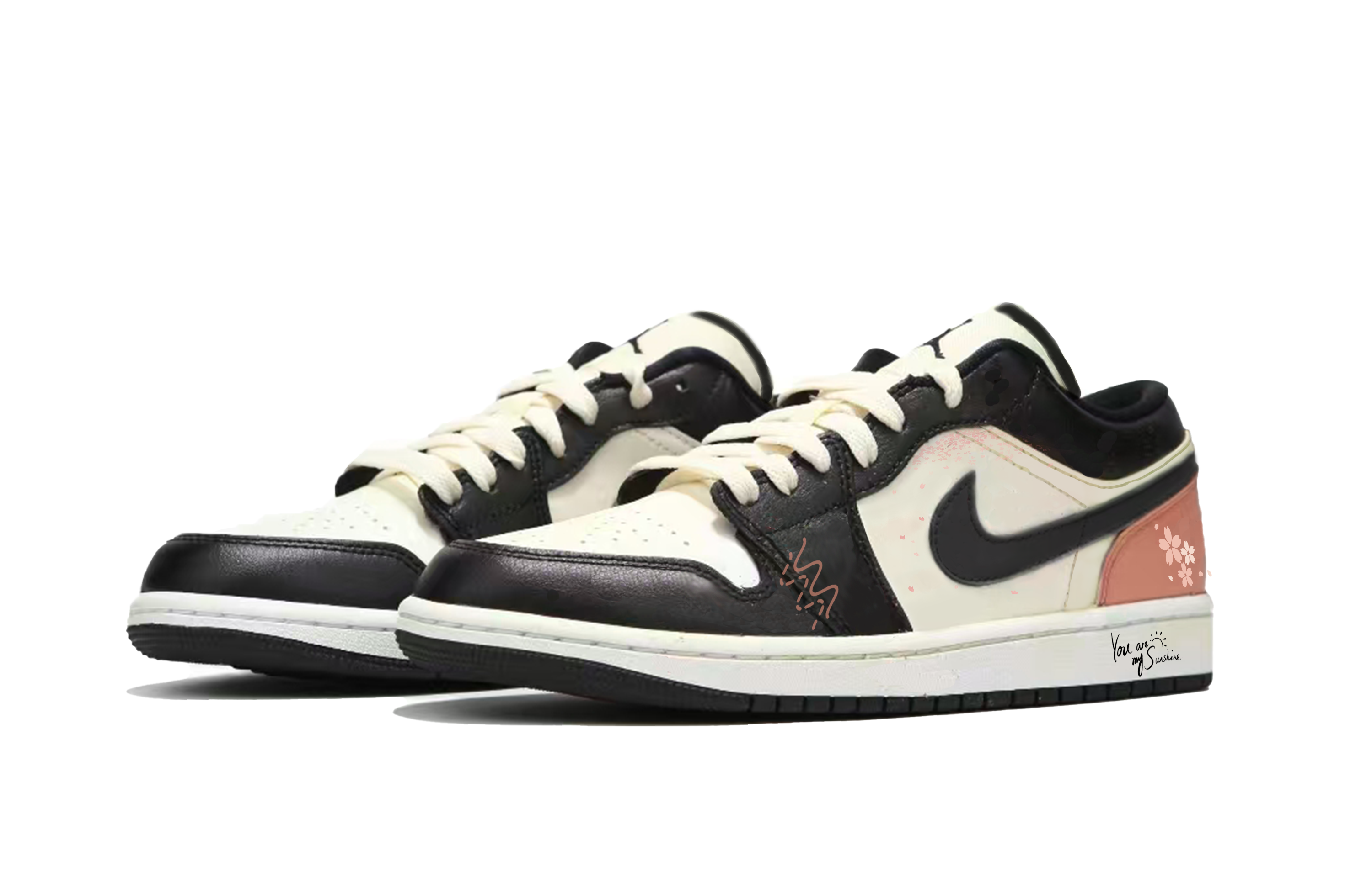 Jordan Air Jordan 1 Cushioning Low top Vintage Basketball Shoes Men’s Black