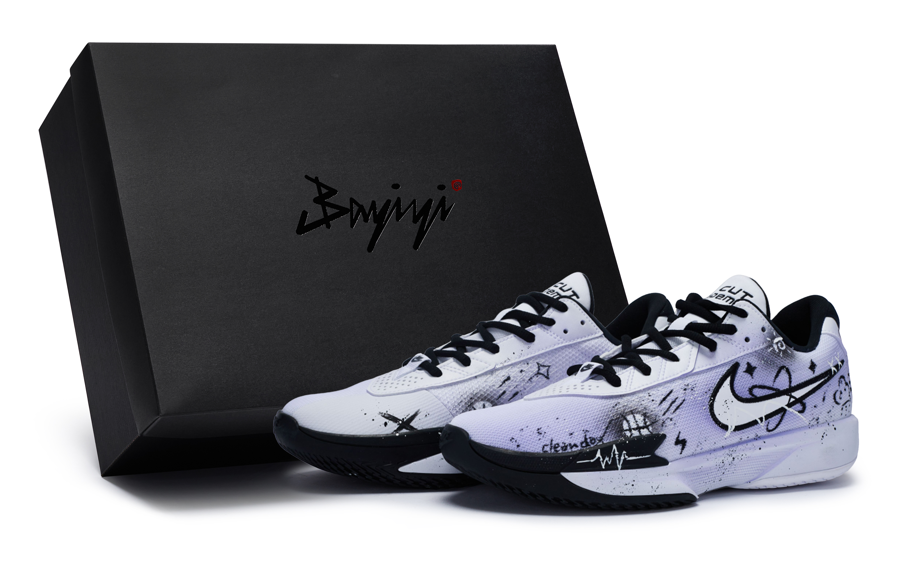 Nike Air Zoom G.T. Cut Academy 811 Manufacturing, Clear Sky In Progress Purple, Special Shoe Box Cushioning