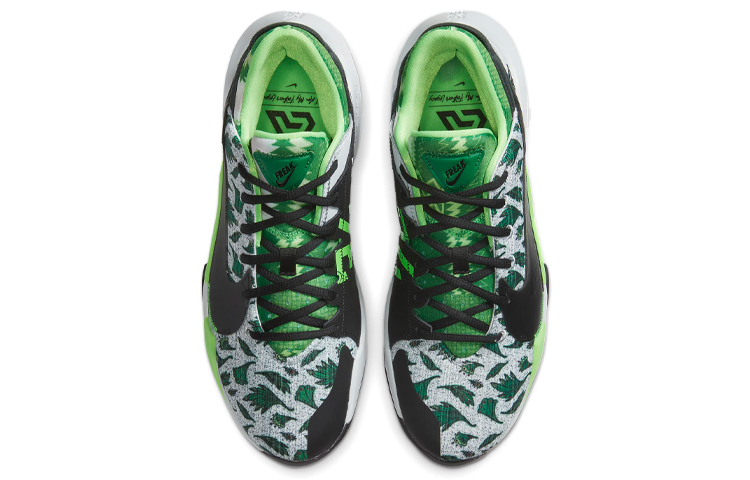 Кроссовки Nike Freak 2 EP Naijia (белый / зеленый) — Белыйзелёный — фото 4