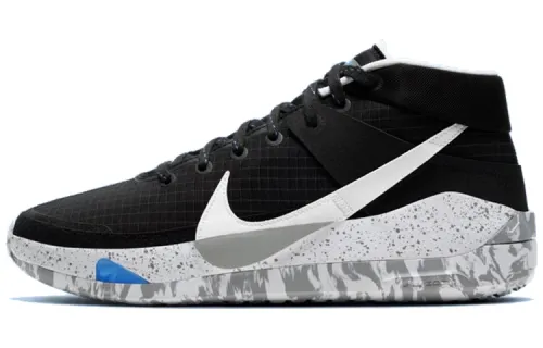 Nike KD 13 EP fashionable and versatile mid-top basketball shoes for men and women, black and white