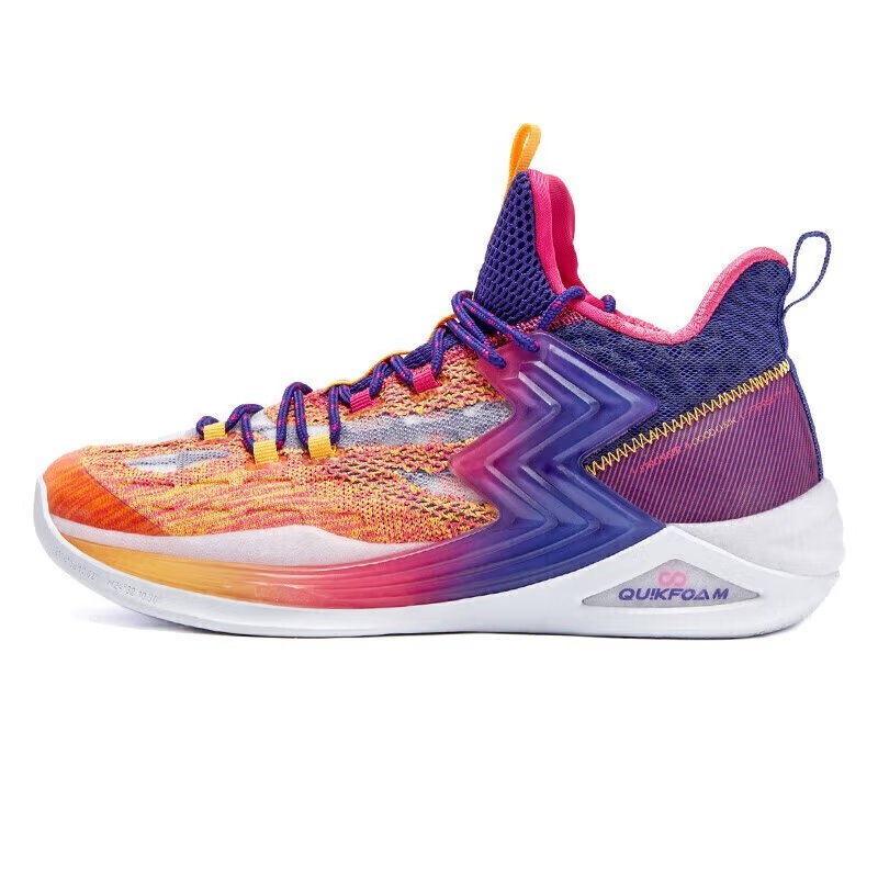 361° BIG3 2.0 Leather Cushioning Slip Resistant Abrasion Resistant Mid top Performance Basketball Shoes Men’s
