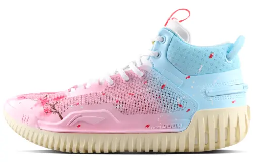 Li Ning Badfive 3 Ultra Mid top Basketball Shoes Men's White Pink