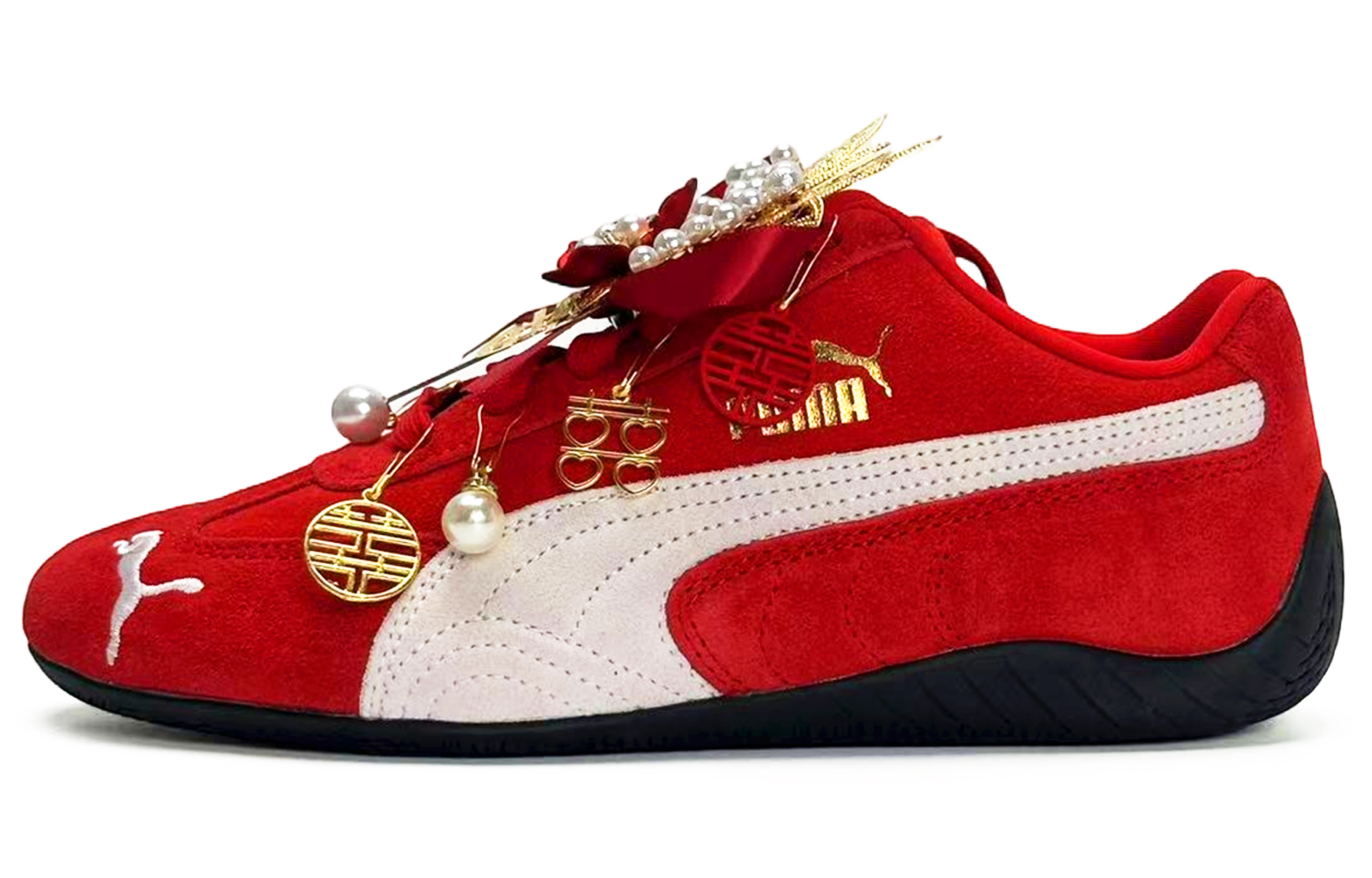 PUMA Speedcat Harmony And Harmony, Fashion Versatile Leather Slip Resistant Abrasion Resistant Low top Training Shoes