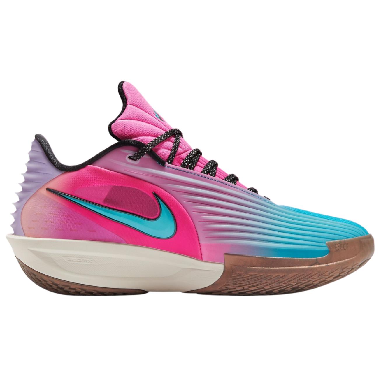 Nike G.T. Cut 3 Slip Resistant Abrasion Resistant Low top Basketball Shoes Unisex Pink Blue Overseas Version