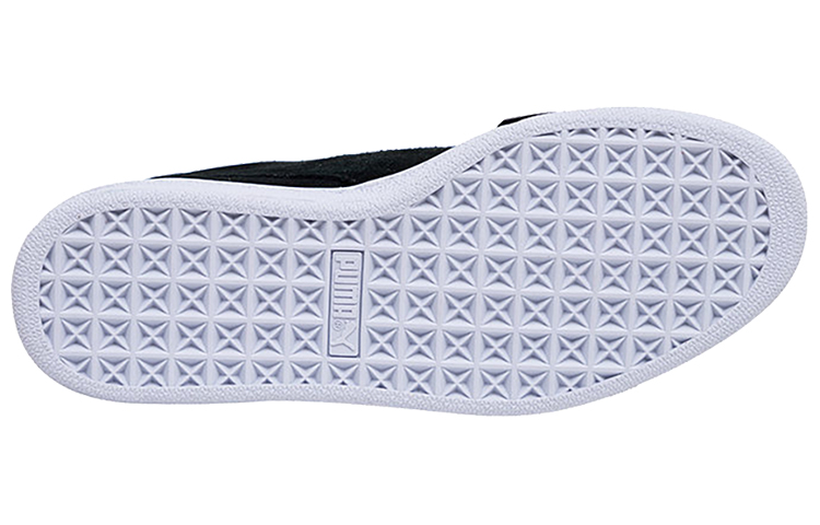 Женские кеды PUMA Suede Heart Vr (белый / черный) — Белый / чёрный — фото 4