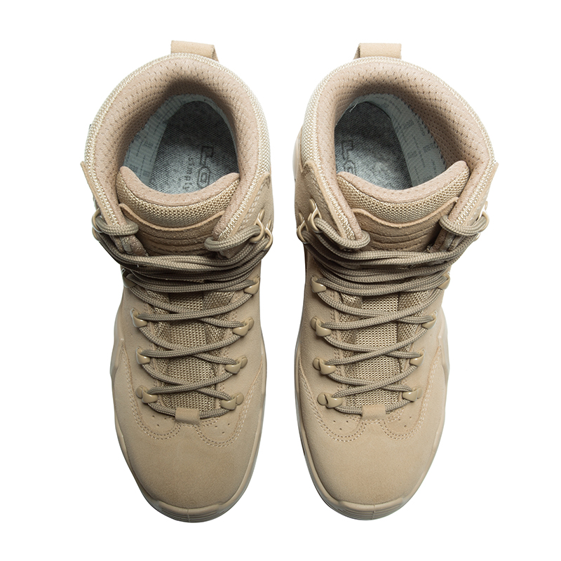 Lowa Z 6S Cow Leather, Textile Slip Resistant, Waterproof, And Breathable High top Hiking Shoes Men’s Sand