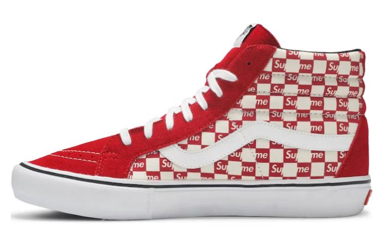 Sk8 Supreme x Sk8 Vans-Hi Pro 'Checkered Red'