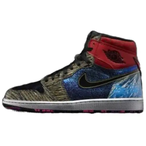 Jordan Air Jordan 1 Vintage Basketball Shoes Men's High Top Yellow